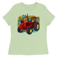Matcha western tractor Ladies Tee - texasbilliewilder