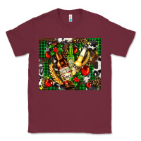 Burgundy beer set for Christmas Classic Tee - AdoDesignShop