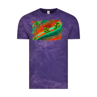 Cloud Purple westerb aztec and leopard background Vintage Tee - AdoDesignShop