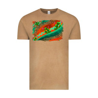 Vintage Camel westerb aztec and leopard background Vintage Tee - AdoDesignShop