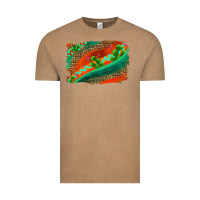Vintage Coffee westerb aztec and leopard background Vintage Tee - AdoDesignShop