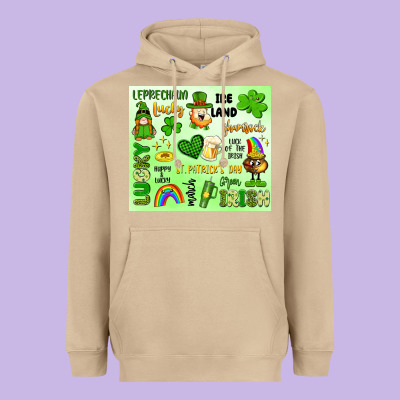 St Patrick's Day Heavyweight Hoodie Designed By Artiststas