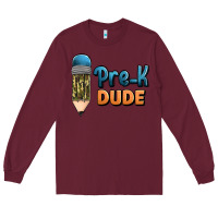 Burgundy pre k dude Long Sleeve Tee - Jasminsmagicworld