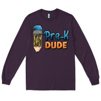 Plum pre k dude Long Sleeve Tee - Jasminsmagicworld