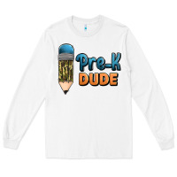 White pre k dude Long Sleeve Tee - Jasminsmagicworld