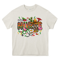 Cream cinco de mayo nurse Heavy Core Tee - Zillion Design Studio