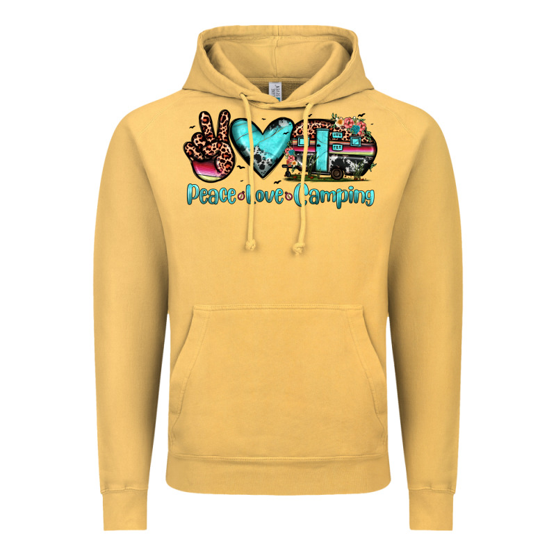 Peace Love Camping Vintage Hoodie by JahusDesignShop | Teevron