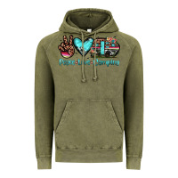Vintage Olive peace love camping Vintage Hoodie - JahusDesignShop