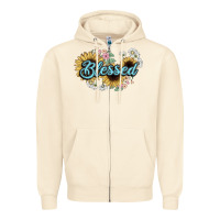 Sandshell blessed Zipper Hoodie - NancyCooperArtShop