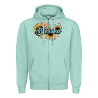 Seafoam blessed Zipper Hoodie - NancyCooperArtShop