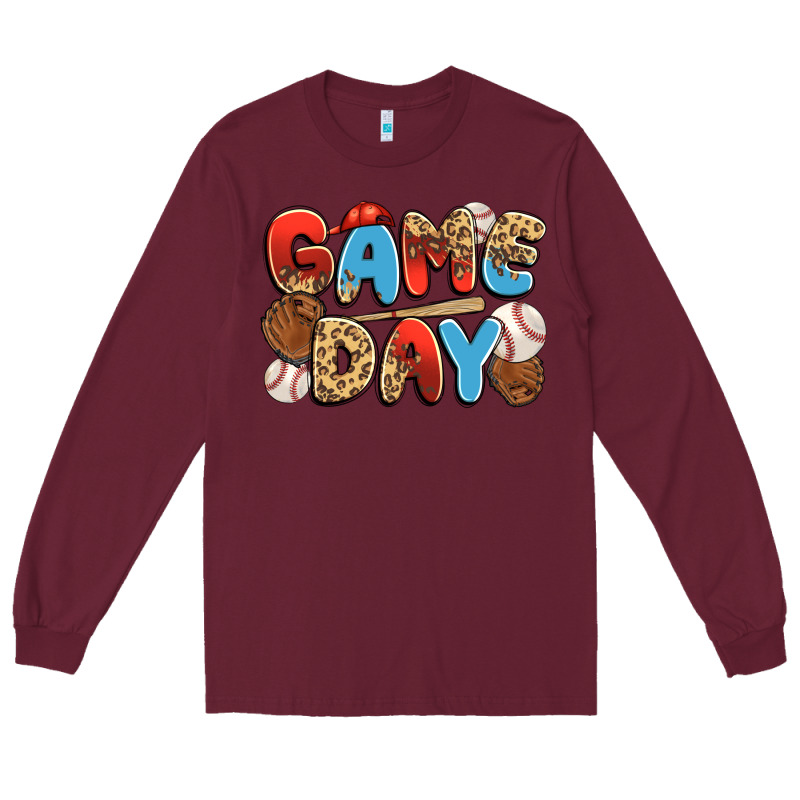 Game Day Baseball Long Sleeve Tee by JahusDesignShop | Teevron