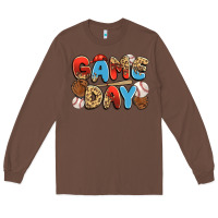 Chestnut game day baseball Long Sleeve Tee - JahusDesignShop