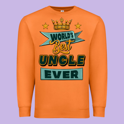 World's Best Uncle Ever Premium Sweatshirt Designed By Jasminsmagicworld