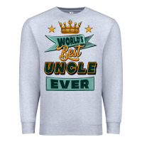 Heather Grey world's best uncle ever Premium Sweatshirt - Jasminsmagicworld