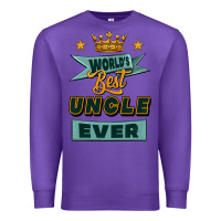 Purple world's best uncle ever Premium Sweatshirt - Jasminsmagicworld