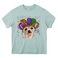 Arona mardi gras hat chihuahua Heavy Core Tee - RanaPortraitStore