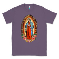 Lavender our lady of guadalupe leopard and roses Classic Tee - BarkalooDesign