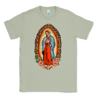 Matcha our lady of guadalupe leopard and roses Classic Tee - BarkalooDesign