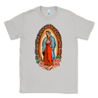 Moon Dust our lady of guadalupe leopard and roses Classic Tee - BarkalooDesign