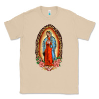 Mushroom our lady of guadalupe leopard and roses Classic Tee - BarkalooDesign