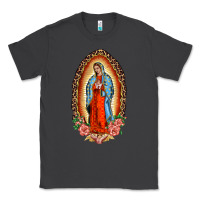 Smoke our lady of guadalupe leopard and roses Classic Tee - BarkalooDesign