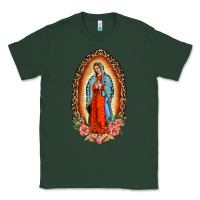 Sports Green our lady of guadalupe leopard and roses Classic Tee - BarkalooDesign