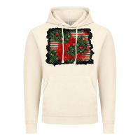 Vintage Artic christmas ornament background Vintage Hoodie - BundleAndBundleShop
