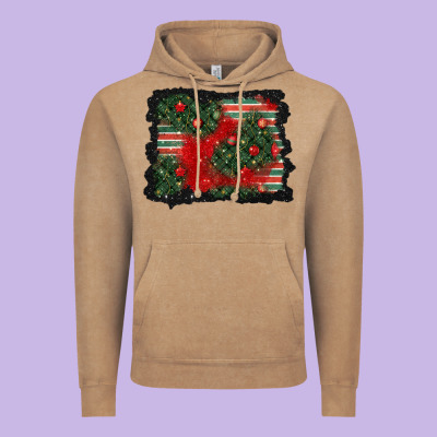 Christmas Ornament Background Vintage Hoodie Designed By Bundleandbundleshop