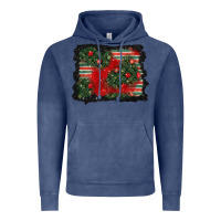 Vintage Denim christmas ornament background Vintage Hoodie - BundleAndBundleShop