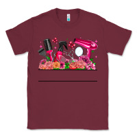 Burgundy Hair Stylist Your Textt Classic Tee - CowhideDigitalArt