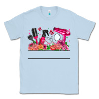 Dusty Blue Hair Stylist Your Textt Classic Tee - CowhideDigitalArt