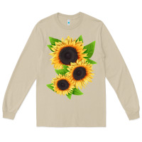Mushroom treetops sunflower Long Sleeve Tee - LillyAllenDesigns