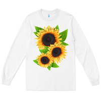 White treetops sunflower Long Sleeve Tee - LillyAllenDesigns