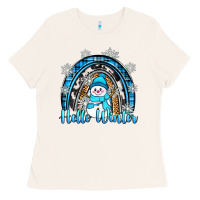 Bone hello winter rainbow Ladies Tee - Zillion Design Studio