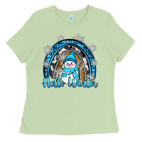 Matcha hello winter rainbow Ladies Tee - Zillion Design Studio