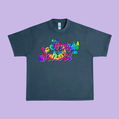 Straight Back To School Urban Heavy Tee Designed By Jahusdesignshop