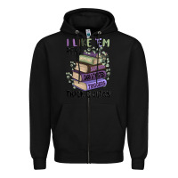 Black i like them real thick and juicy books Zipper Hoodie - MaliasSmallBusiness