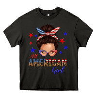 Asphalt all american girl messy bun Heavy Core Tee - texasbilliewilder