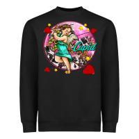 Black cupid with arrows and stars Heavyweight Sweatshirt - AdoDesignShop