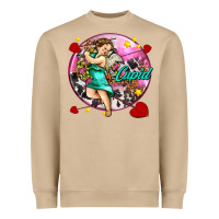 Mushroom cupid with arrows and stars Heavyweight Sweatshirt - AdoDesignShop