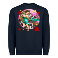 Navy cupid with arrows and stars Heavyweight Sweatshirt - AdoDesignShop