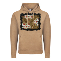 Vintage Coffee christmas mistletoe background Vintage Hoodie - BundleAndBundleShop