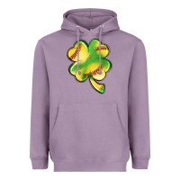 St. Patrick's Day Clover Softball Heavyweight Hoodie | Teevron