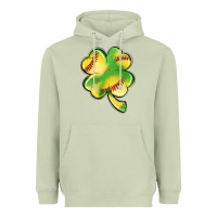 Matcha st. patrick's day clover softball Heavyweight Hoodie - Artiststas