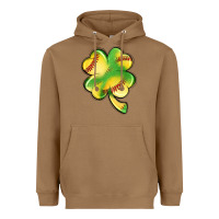 Toasted Coconut st. patrick's day clover softball Heavyweight Hoodie - Artiststas