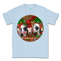 Dusty Blue Christmas heifers Christmas Classic Tee - Jasminsmagicworld