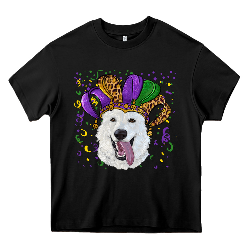 Mardi Gras Hat  White Shepherd Heavy Core Tee by RanaPortraitStore | Teevron