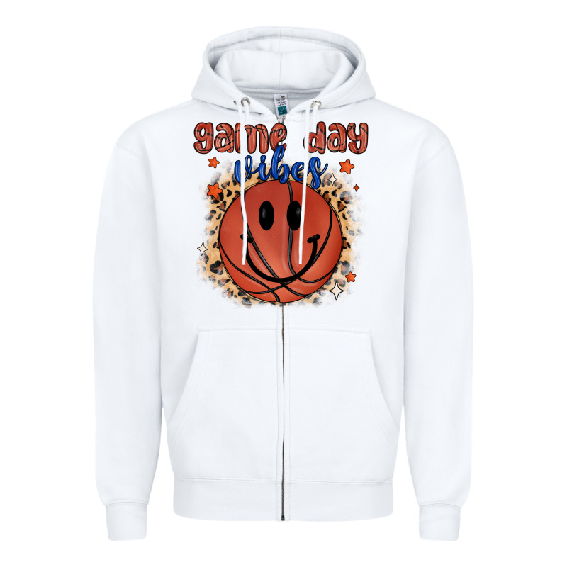 Game Day Vibes Zipper Hoodie by MaliasSmallBusiness | Teevron