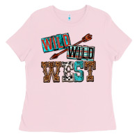 Bubblegum Pink wild wild west Ladies Tee - texasbilliewilder
