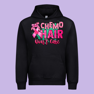 Chemo Hair Don't Care Cancer Awareness Urban Hoodie Designed By Howdyjamesfarm